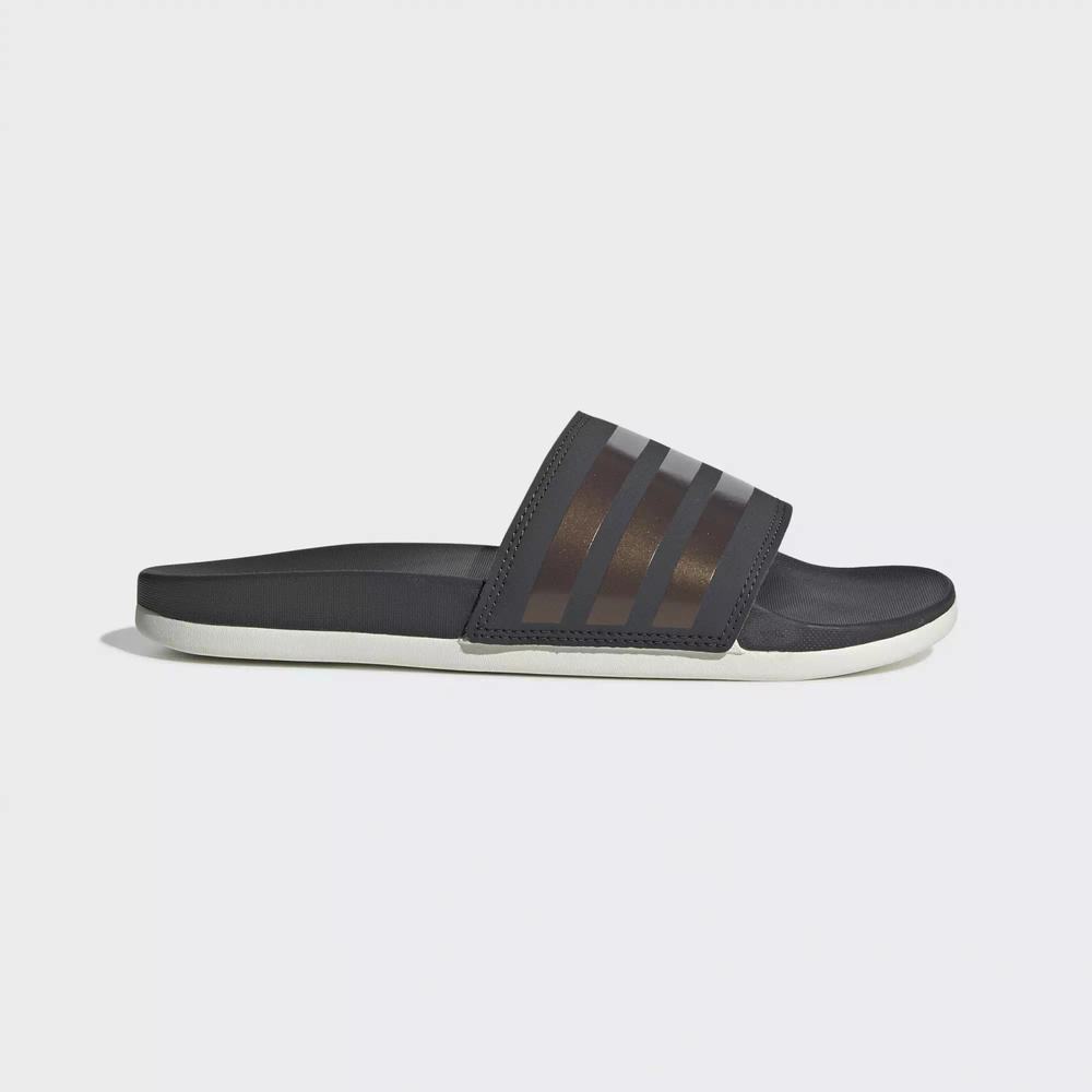 Adidas Adilette Comfort Chanclas Grises Para Mujer (MX-84252)